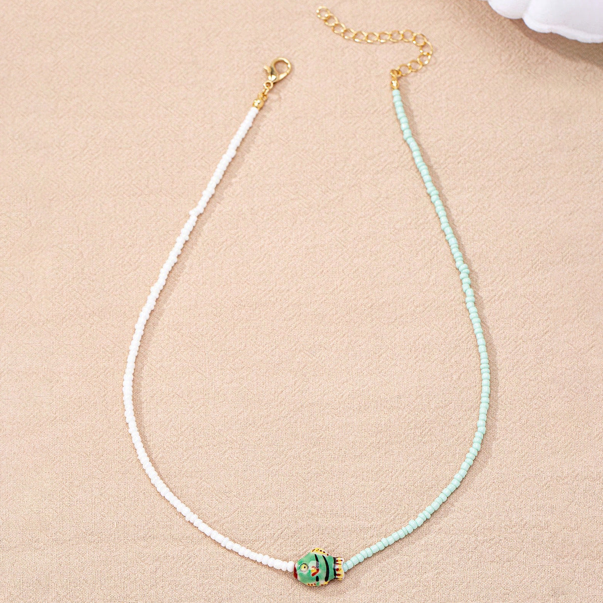 Wholesale Bohemian glass beaded fish necklace